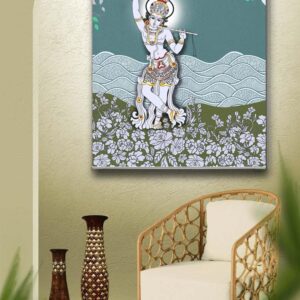 Vrindavan Melody Lord Krishna Roller Blind for windows